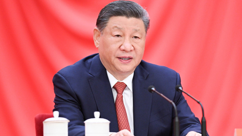 CHINA BEIJING XI JINPING ALL CHINA FEDERATION OF TRADE UNIONS FOUNDING ANNIVERSARY MODEL WORKERS EXEMPLARY INDIVIDUALS GATHERING (CN)