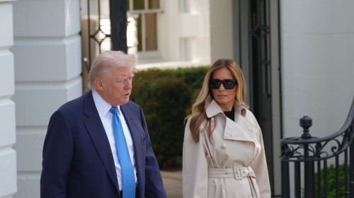 President Trump Takes Questions Before Leaving For The Pope&apos;S Funeral
