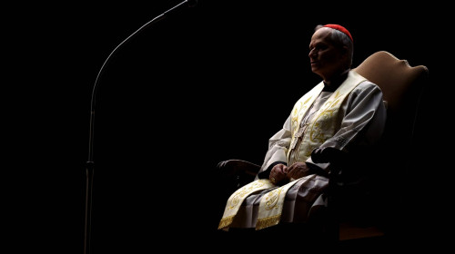 Religion: Cardinal Robert Prevost leads the recitation of the Holy Rosary for Pope Francis on March 03, 2025