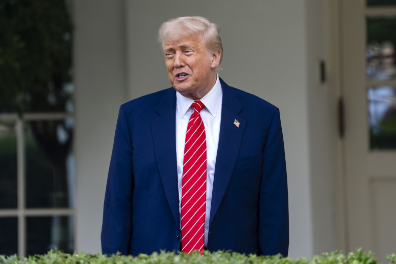 Trump Speaks With Reporters Outside West Wing Of The White House