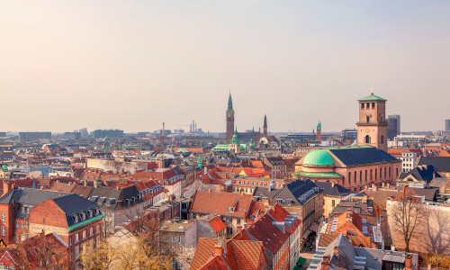 Beautiful,Copenhaga,Aerial,View,Of,The,City