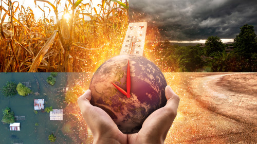 Climate,Clock,Countdown,To,Doomsday.,Climate,Change,And,Environment,Disaster