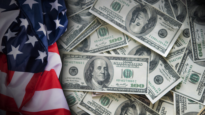 American,Dollar.,Money,Background.,Financial,Collapse.