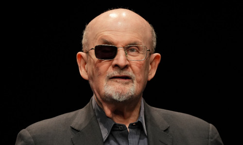 Salman Rushdie presents his book 