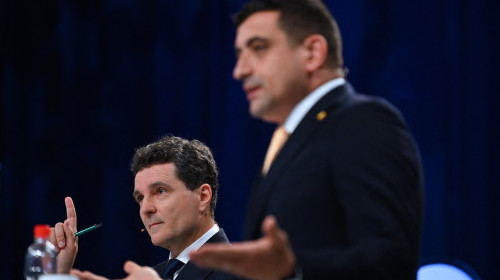 Nicușor Dan și George Simion