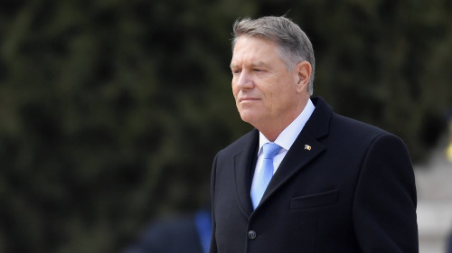 BUCHAREST: Romanian President Klaus Iohannis - resignation farwell ceremony