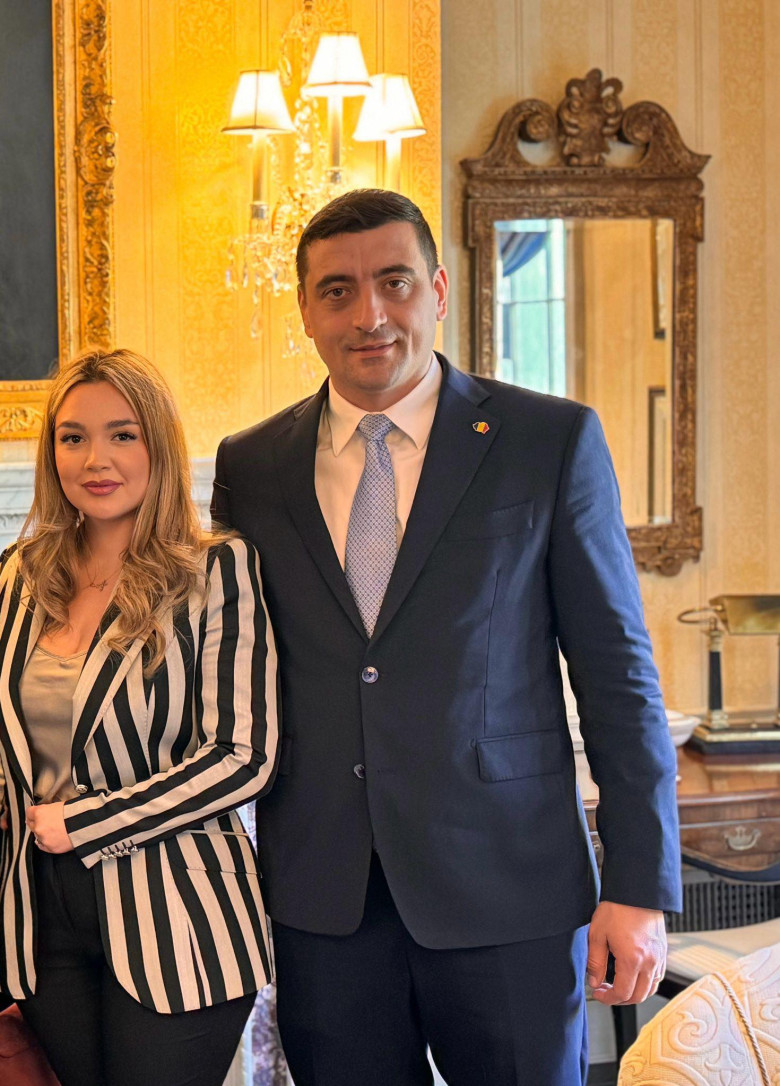 Ilinca și George Simion/ Foto: Facebook
