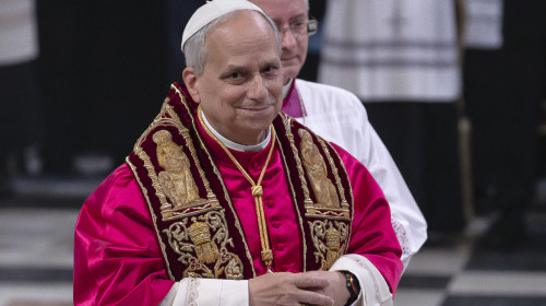 Pope Leo XIV Visits The Basilica Of St. Paul Outside The Walls In Rome - 20 May 2025