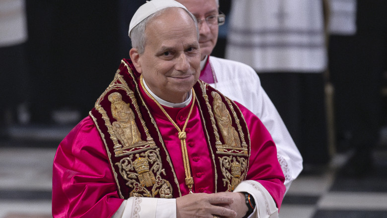 Pope Leo XIV Visits The Basilica Of St. Paul Outside The Walls In Rome - 20 May 2025