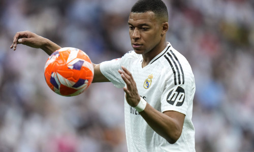 Cc Madrid 24/05/2025 - Liga / Real Madrid-Real Sociedad / foto Cesar Cebolla/Image nella foto: Kylian Mbappe PUBLICATION