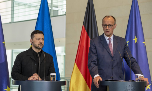 Volodimir Zelenski și Friedrich Merz