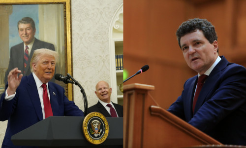 Nicuşor Dan, întrebat dacă l-a invitat pe Trump în România/ Profimedia