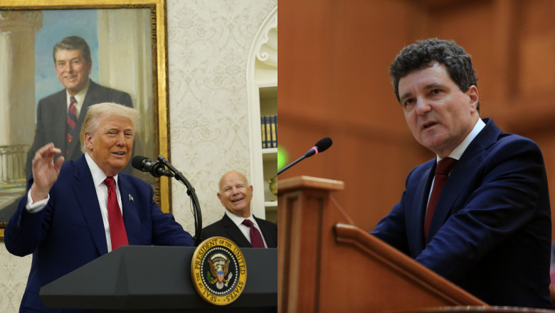 Nicuşor Dan, întrebat dacă l-a invitat pe Trump în România/ Profimedia