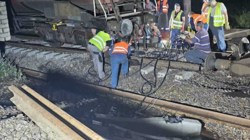 Tren deraiat în Teleorman