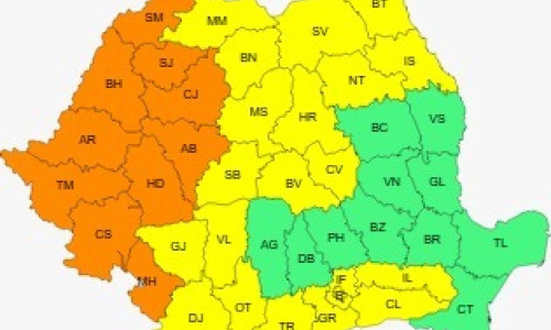 România sub coduri de vreme extremă caniculă în sud și vest, furtuni în nord și est
