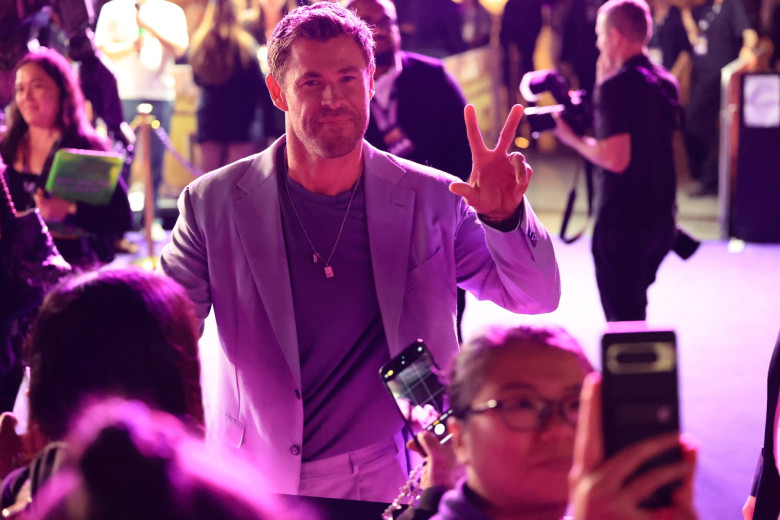 *NO DAILYMAIL ONLINE* Chris Hemsworth And Elsa Pataky Attend The 'Transformers One' Australian Premiere Red Carpet - 11 Sep 2024