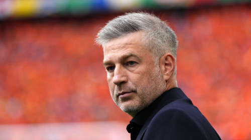 Romania manager Edward Iordanescu during the UEFA Euro 2024, round of 16 match at the Munich Football Arena in Munich, Germany. Picture date: Tuesday July 2, 2024.