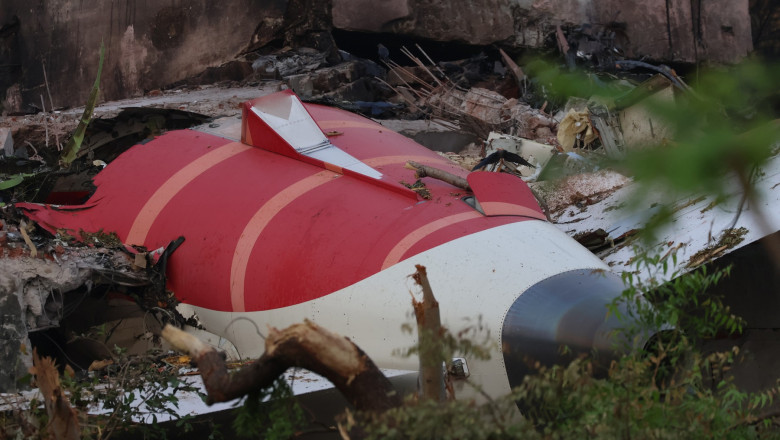 Aftermath Of The Air India Crash During Take-Off, In Ahmedabad