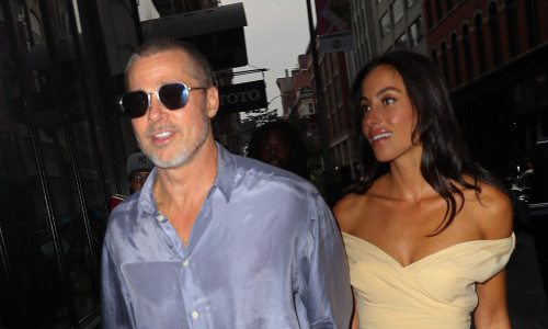 Brad Pitt and girlfriend Ines De Ramon go for a romantic dinner in NYC