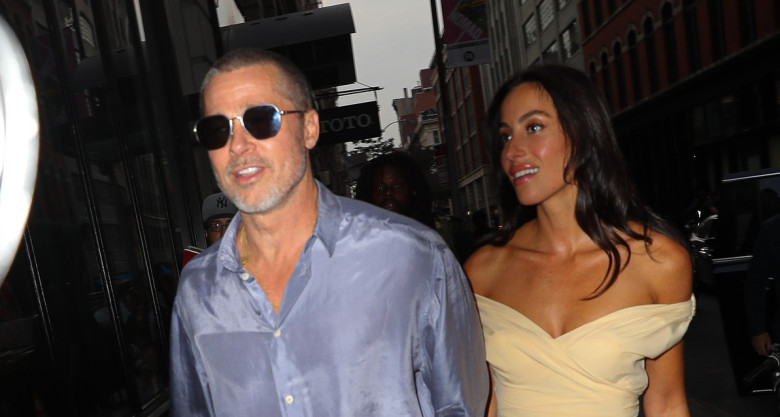 Brad Pitt and girlfriend Ines De Ramon go for a romantic dinner in NYC