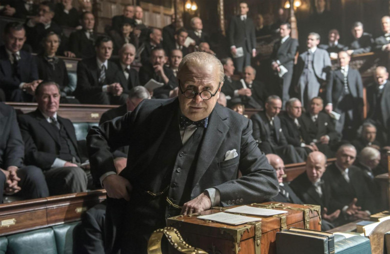 DARKEST HOUR 2017 Universal Pictures film with Gary Oldman as Winston Churchill