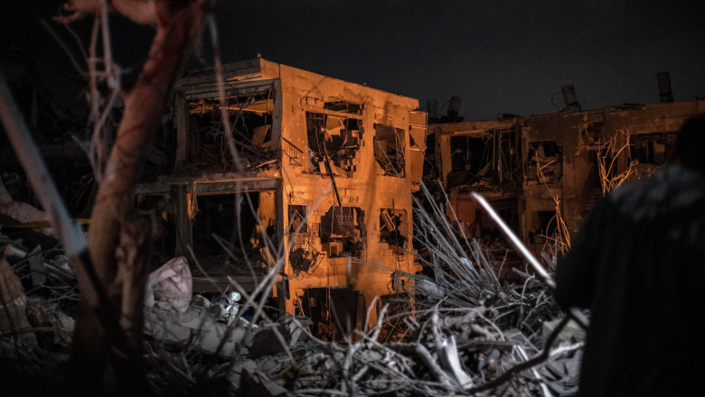 Aftermath of Iranian Missile Strike in Bat Yam