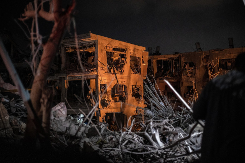 Aftermath of Iranian Missile Strike in Bat Yam