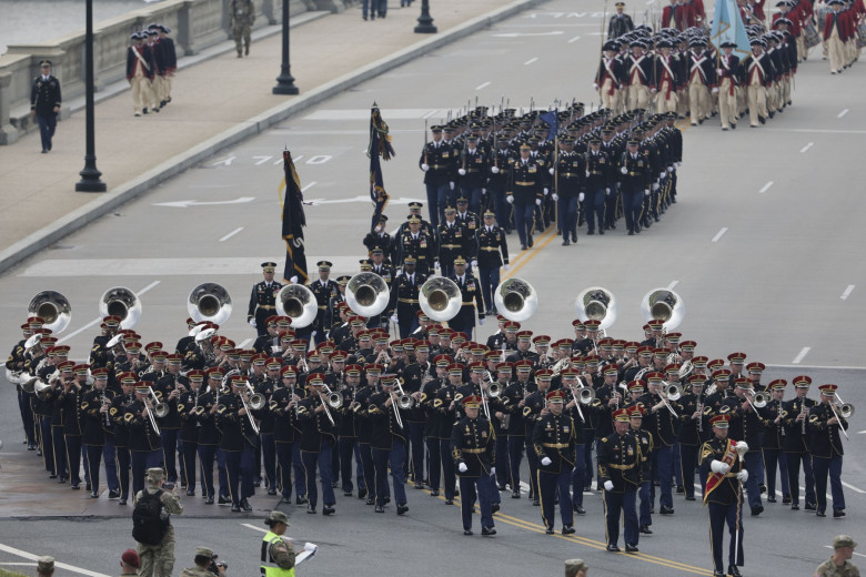 Military Parade Commemorates 250th Anniversary Of U.S. Army Across Memorial Bridge Washington, DC, USA - 14 Jun 2025