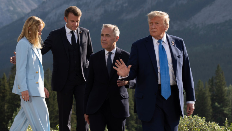 Emmanuel Macron şi Giorgia Meloni/ Profimedia