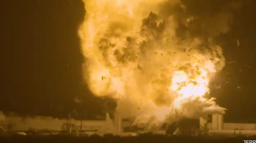 explozie starship racheta