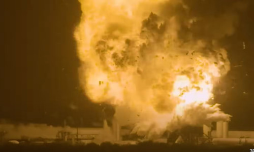 explozie starship racheta