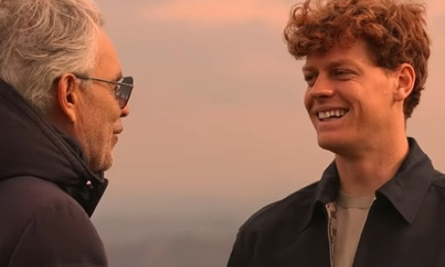 Jannik Sinner, colaborare cu celebrul tenor italian Andrea Bocelli