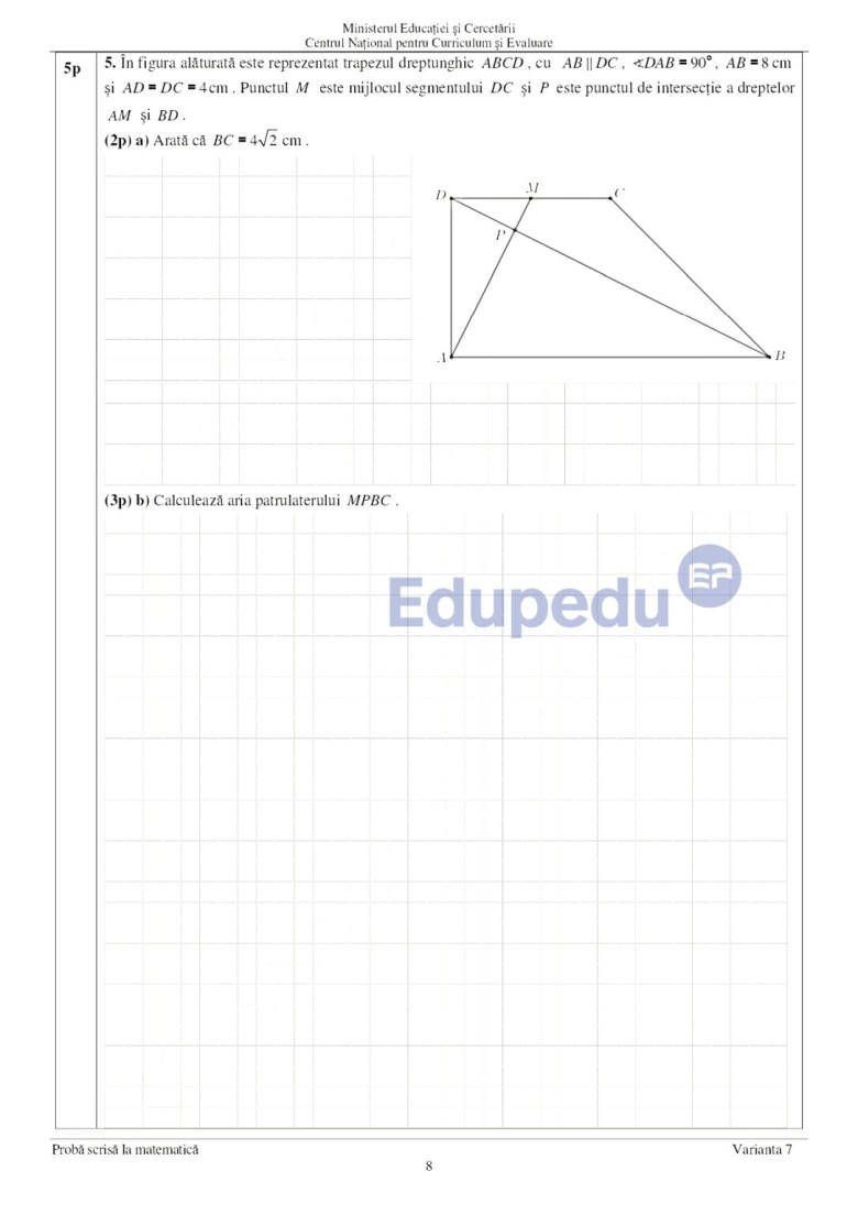 subiecte matematica, evaluarea nationala 2025 (3)