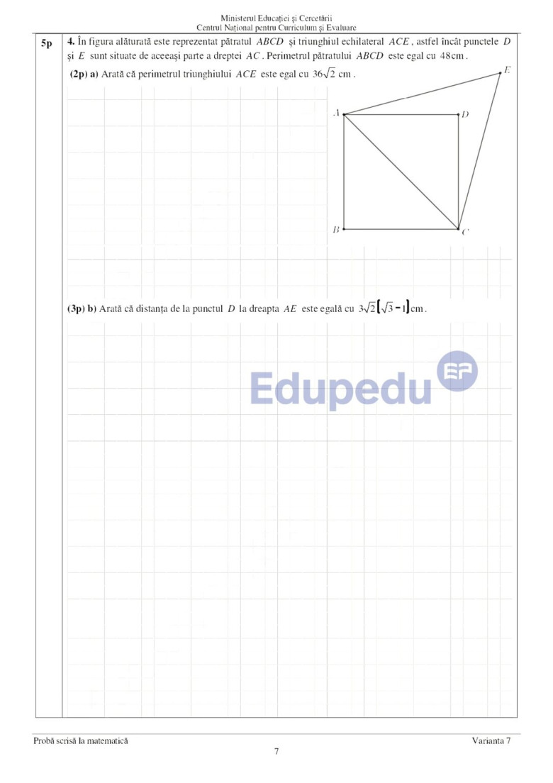 subiecte matematica, evaluarea nationala 2025 (4)