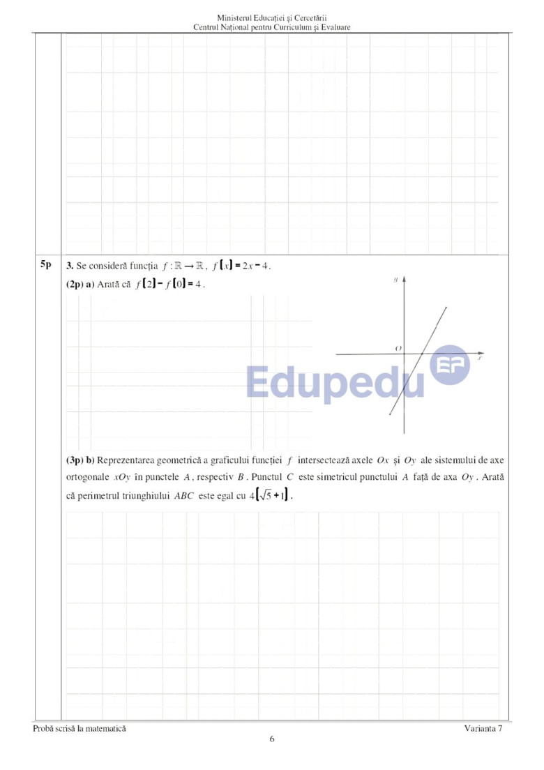 subiecte matematica, evaluarea nationala 2025 (5)