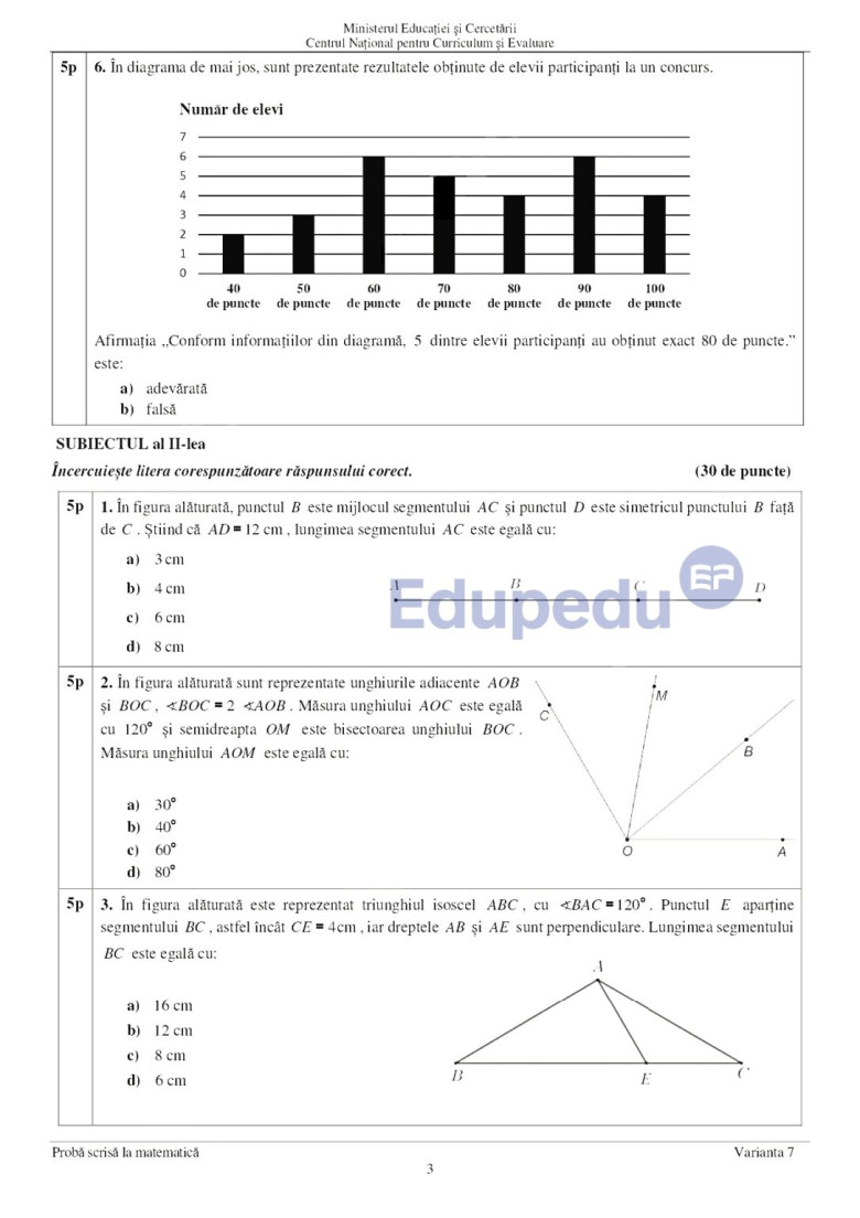 subiecte matematica, evaluarea nationala 2025 (8)