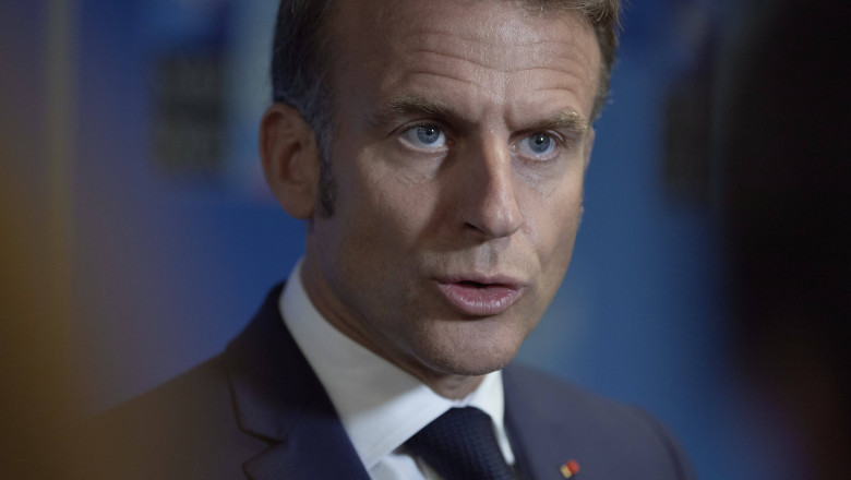 NATO Summit Emmanuel Macron Press Point