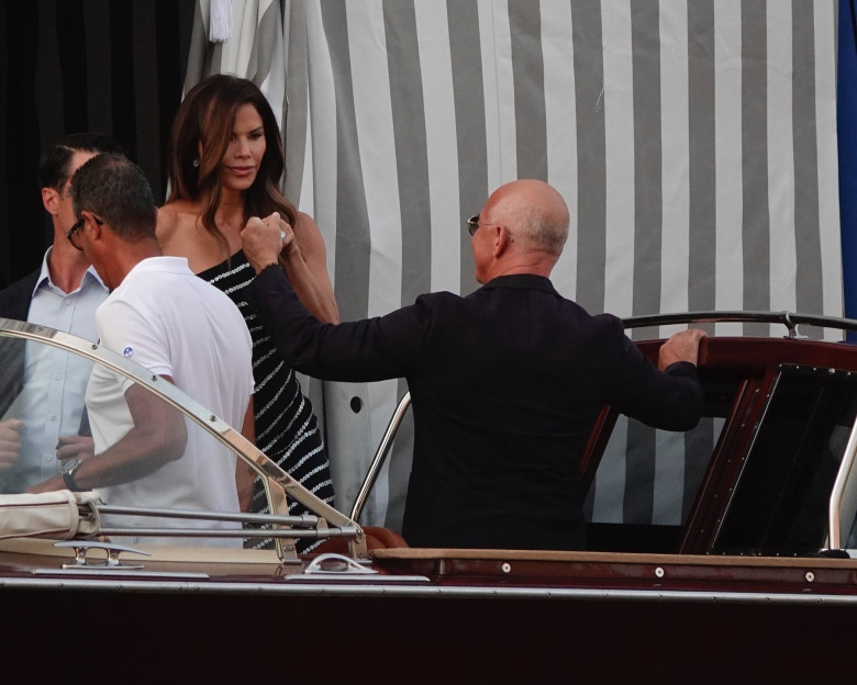 Jeff Bezos and Lauren Sánchez step out for pre-wedding dinner at Palazzo Brandolini