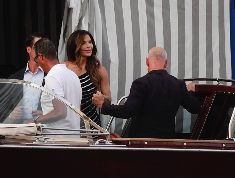 Jeff Bezos and Lauren Sánchez step out for pre-wedding dinner at Palazzo Brandolini