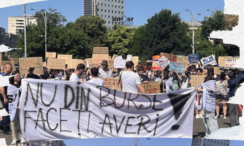 protest elevi si studenti burse