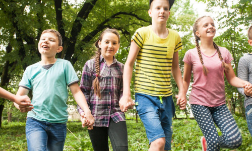 Fun time for children in summer camp