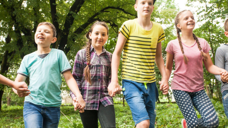 Fun time for children in summer camp