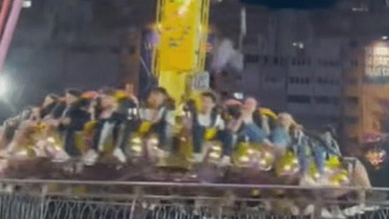 Incident într-un parc de distracții din Bacău/ Foto: Captură video