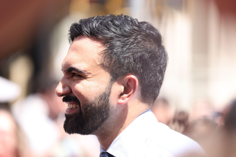Democratic Socialist Zohran Mamdani marches in the 2025 NYC Pride March on 5th Avenue in New York City, , Sunday, June 29, 2025. This year's theme, “Rise Up: Pride in Protest” honors the legacy of the very first Pride March in 1970. (Photo: Gordon Donovan