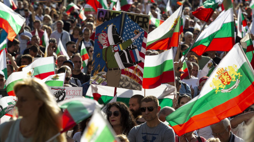 Proteste în mai multe oraşe din Bulgaria faţă de adoptarea monedei euro/ Profimedia