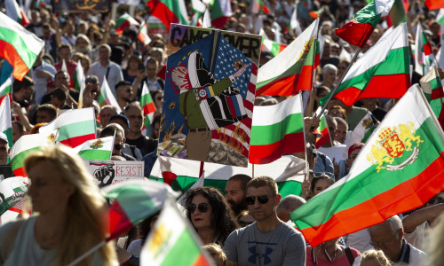 Proteste în mai multe oraşe din Bulgaria faţă de adoptarea monedei euro/ Profimedia