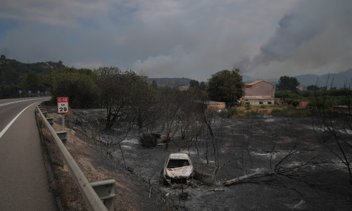 Incendiu de vegetație în Catalonia/ Profimedia