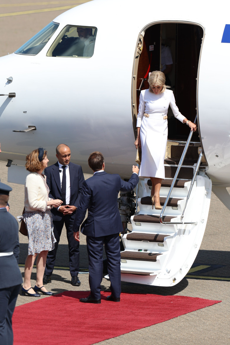 Prince William and Catherine Princess of Wales meet The President of the French Republic and Mrs Macron, Windsor, UK - 08 Jul 2025