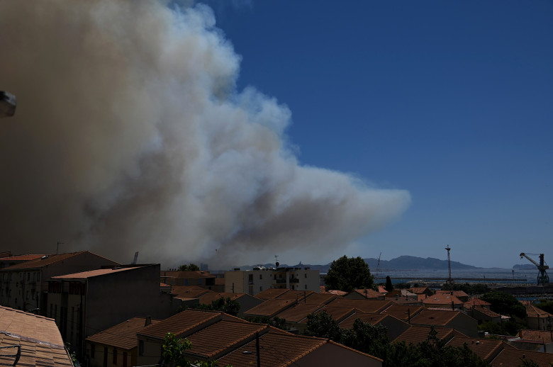 Incendiu de vegetație lângă Marsilia/ Profimedia
