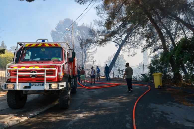 Incendiu de vegetație lângă Marsilia/ Profimedia